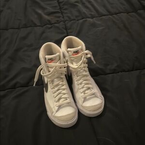 Nike White High-Top Sneakers
